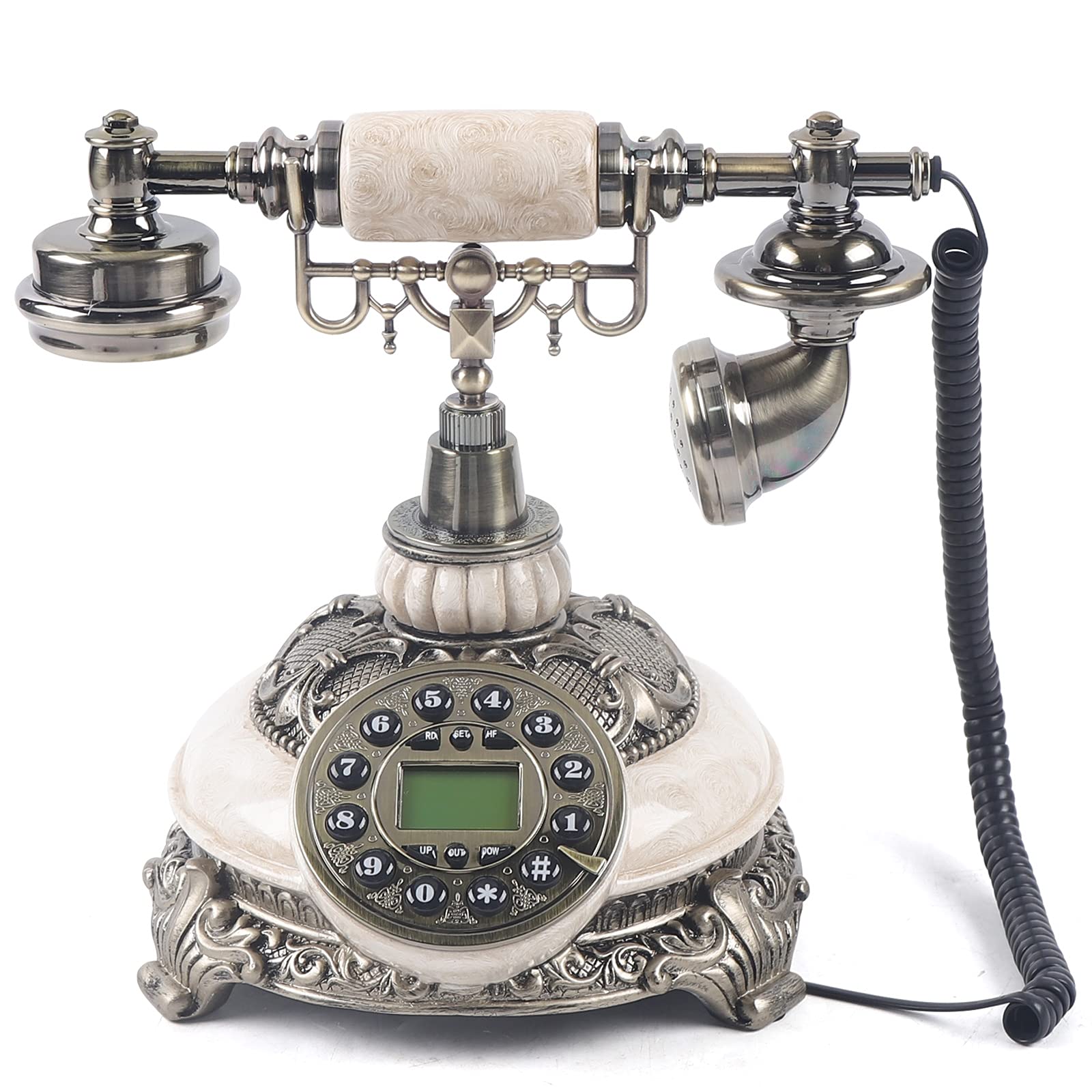 Téléphone rétro vintage Téléphone fixe Style classique Téléphone à