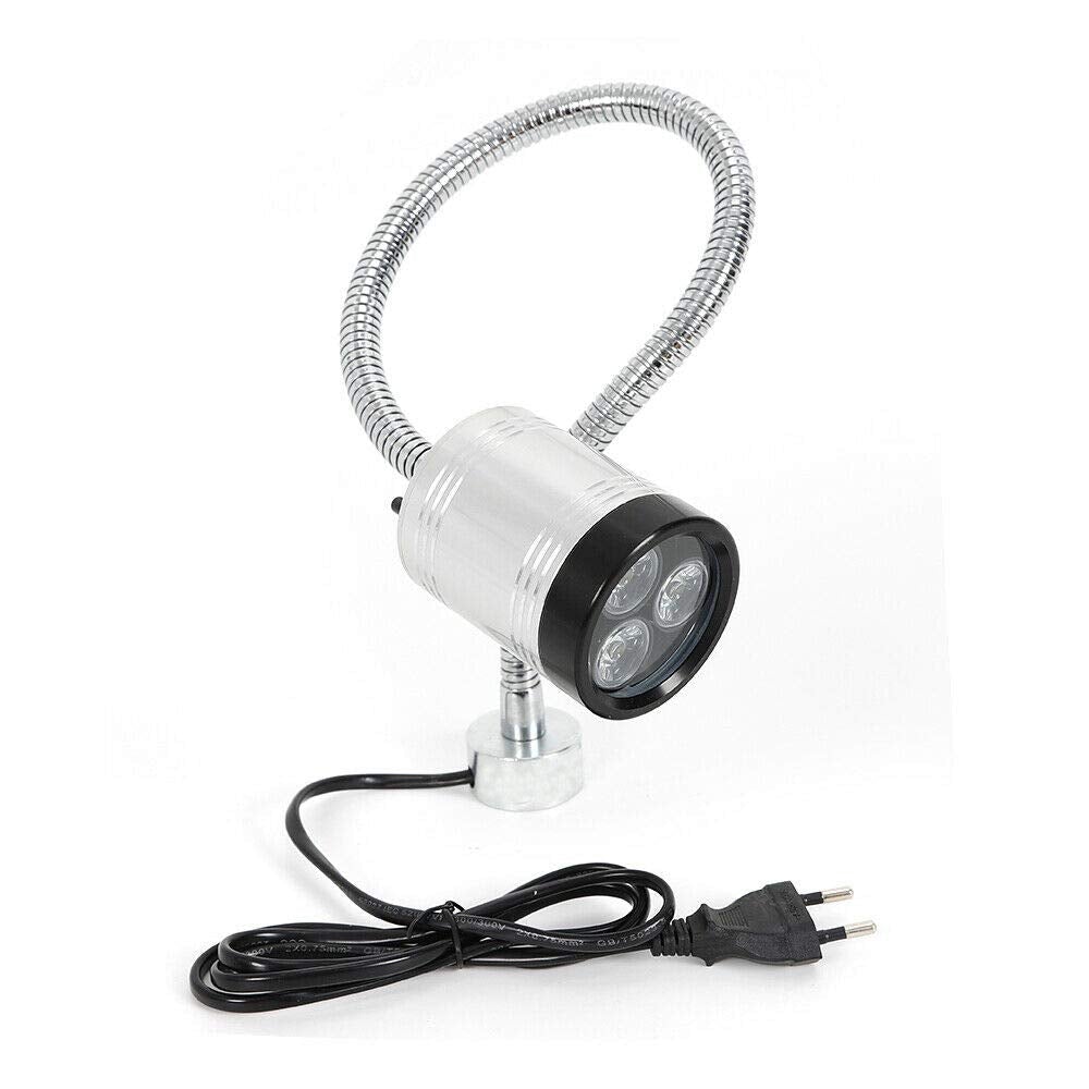 Lampe de machine à LED 6 W - Lampe de travail - Flexible - Support  magnétique - Base fixe (base magnétique carrée)