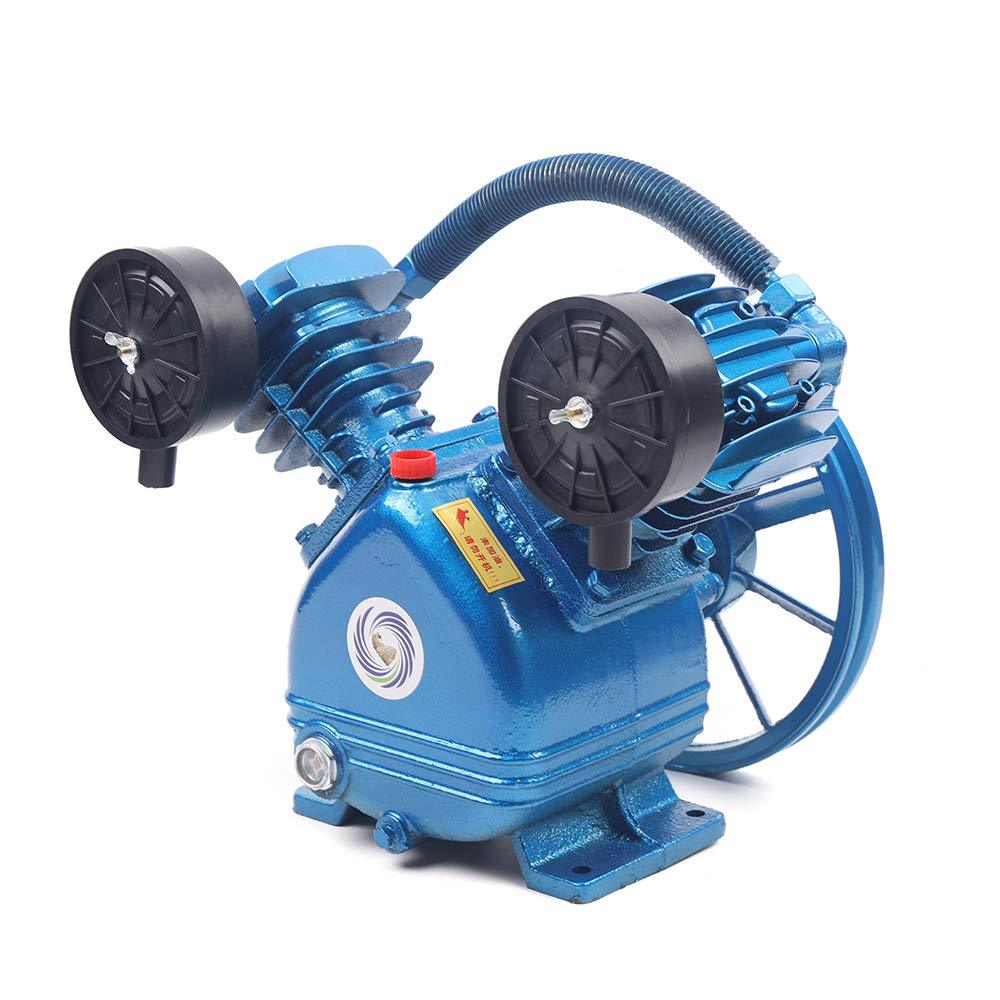 1500W 115PSI 2HP V Style Twin Cylinder Air Compressor Pump Motor