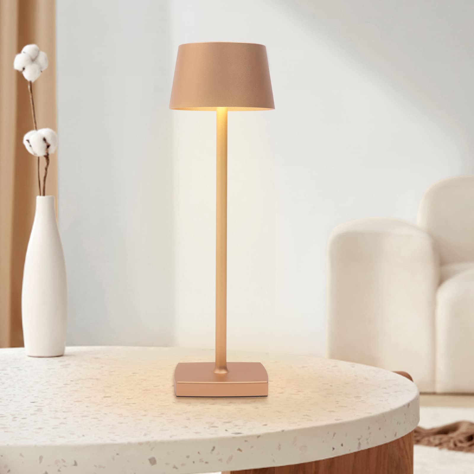 Lampe de table sans fil Lueas® LED - Lampe de chevet sans fil - Mini lampe  LED 