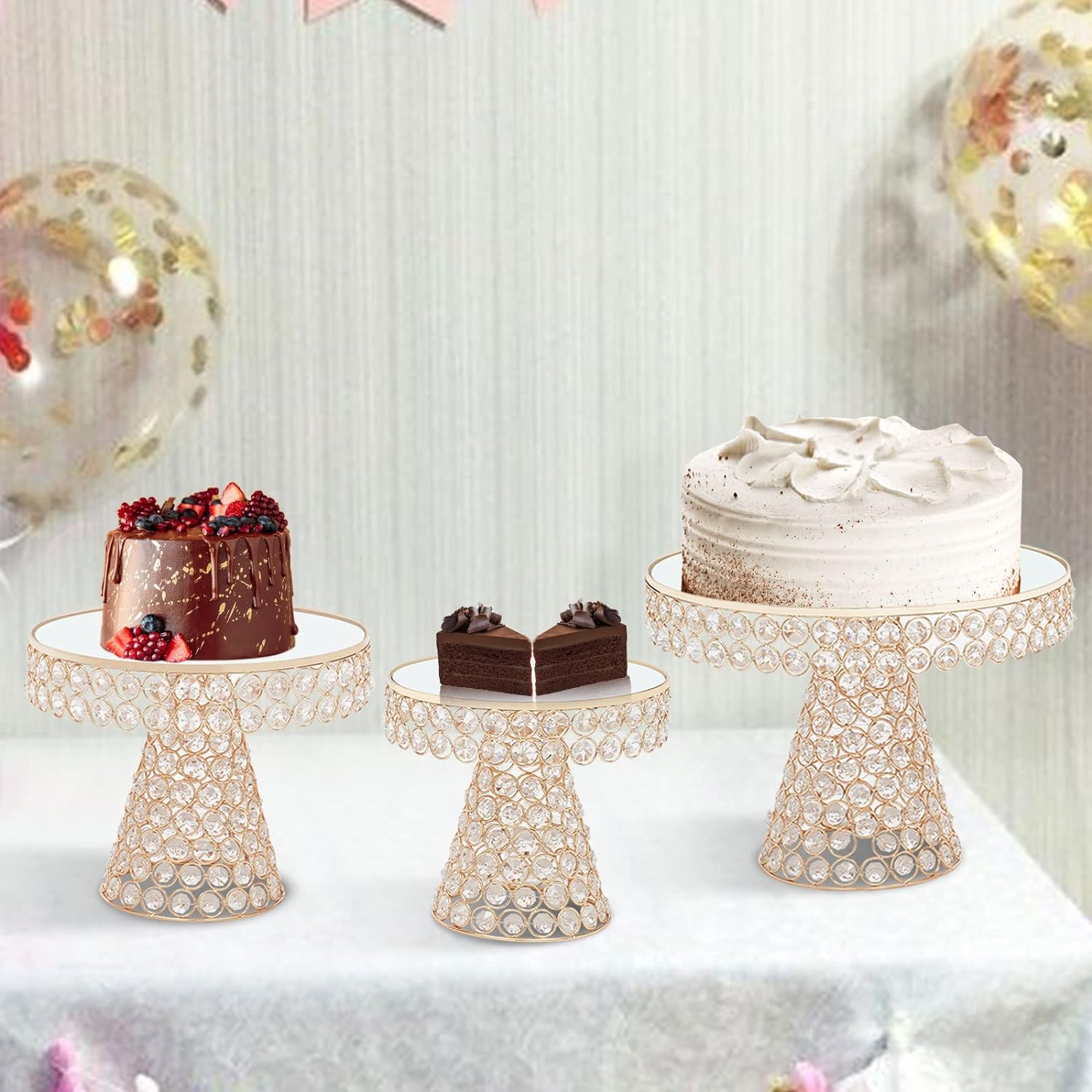 Ensemble de 3 supports à gâteaux Supports à cupcakes ronds