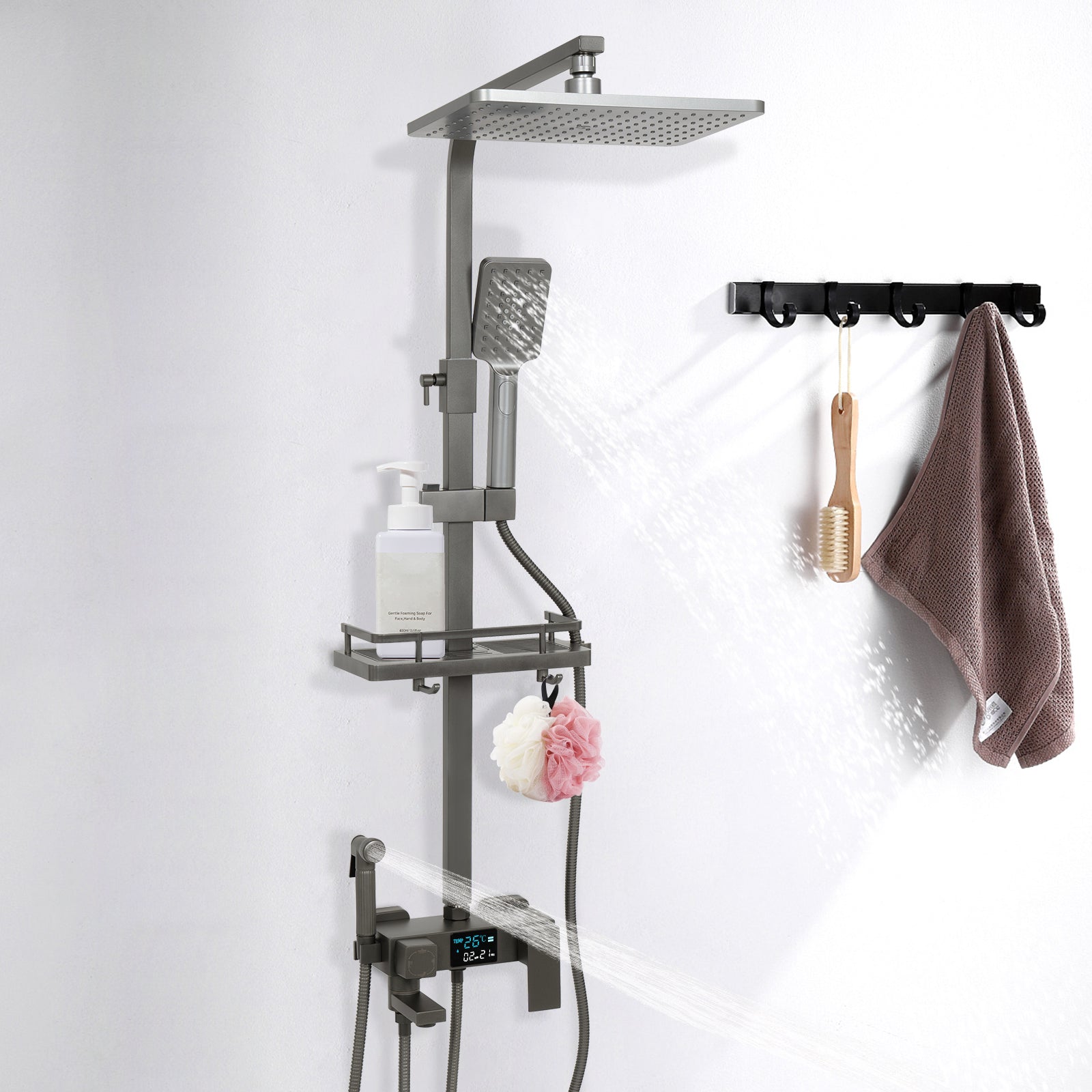 Accessoires de douche avec douche de tête