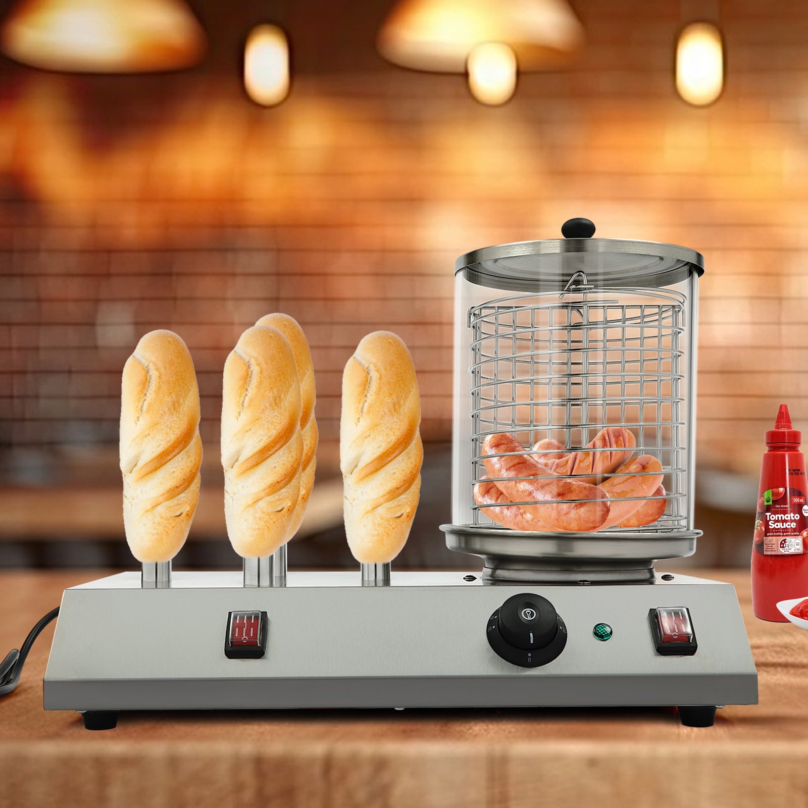 Machine électrique à hot-dogs Machine électrique à cuire