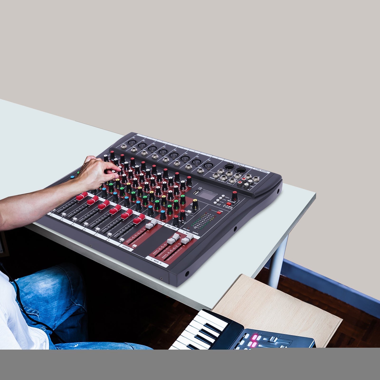 Mixeur professionnel, console Soundboard