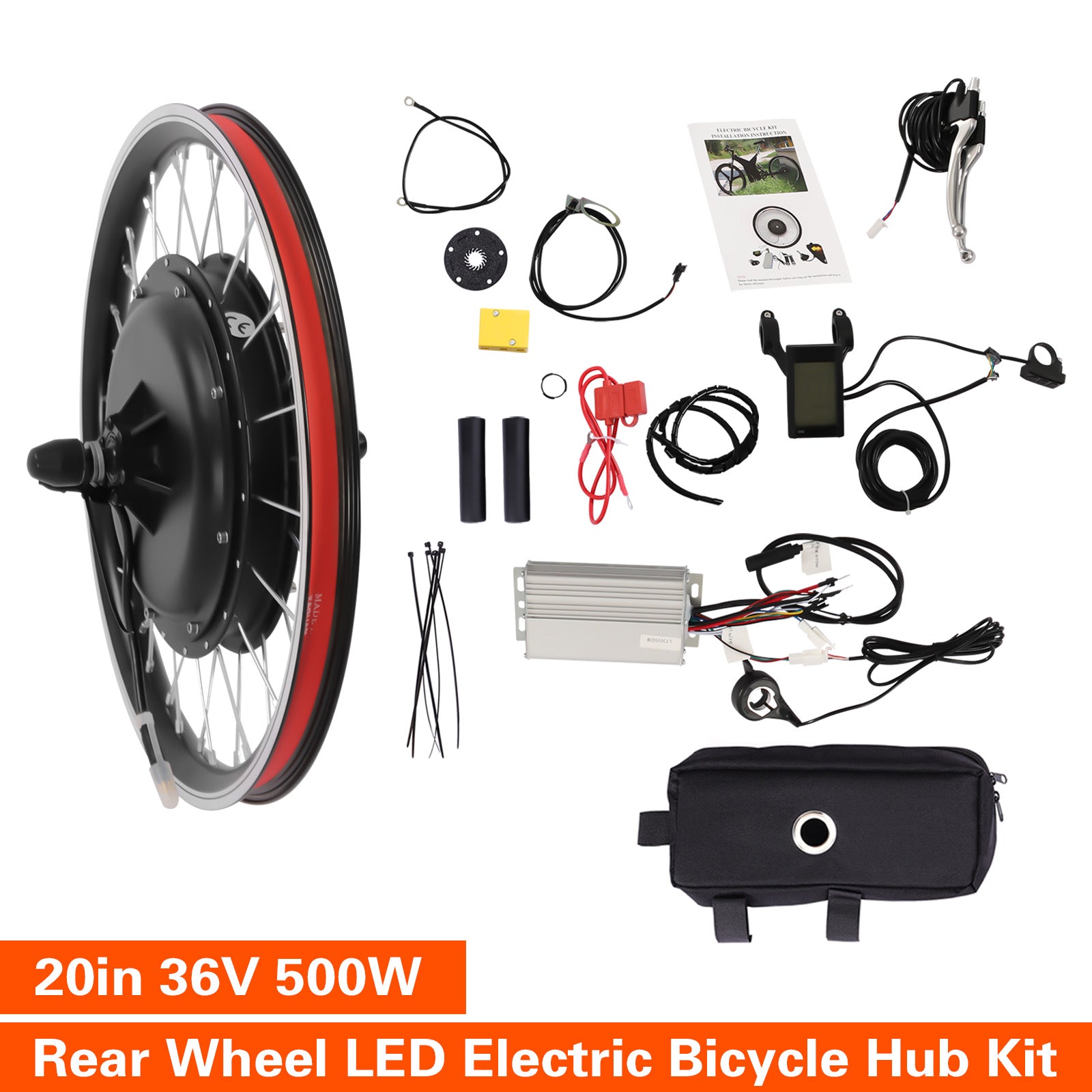 Kit de conversion de roue arrière de vélo électrique 20"