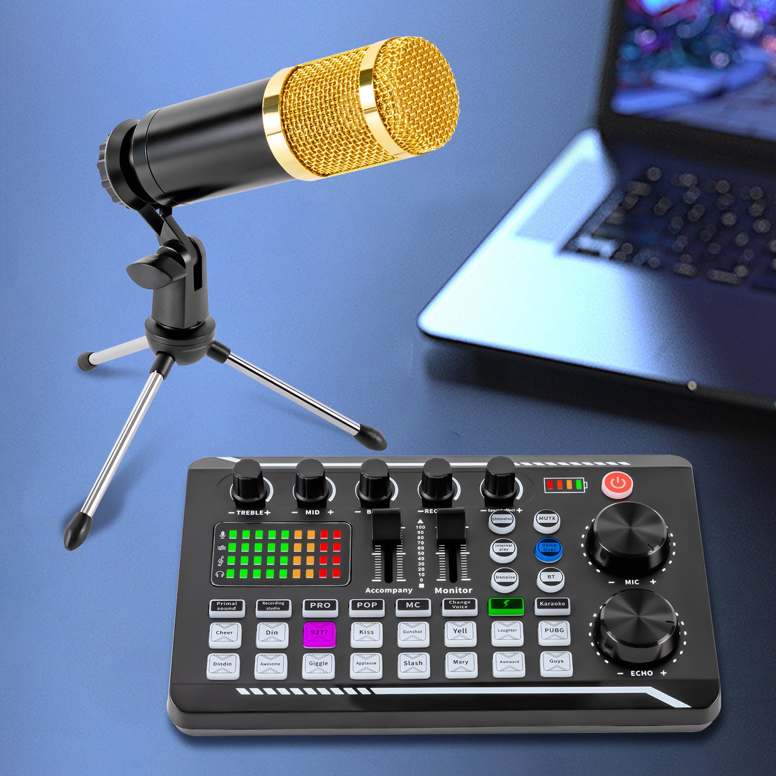 Kit de microphone de podcast, microphone en streaming