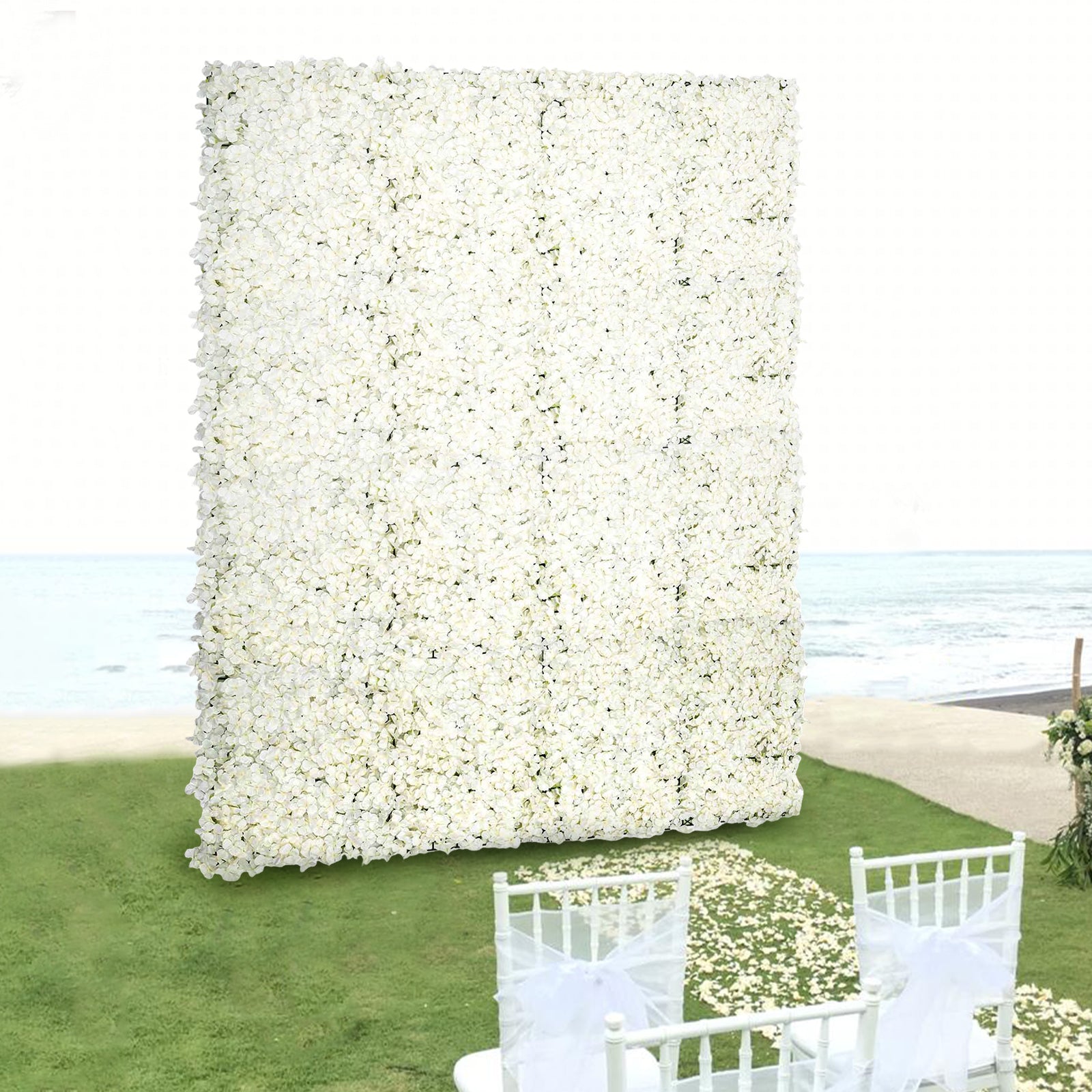 Décoration murale de fleurs blanc de 20 pièces