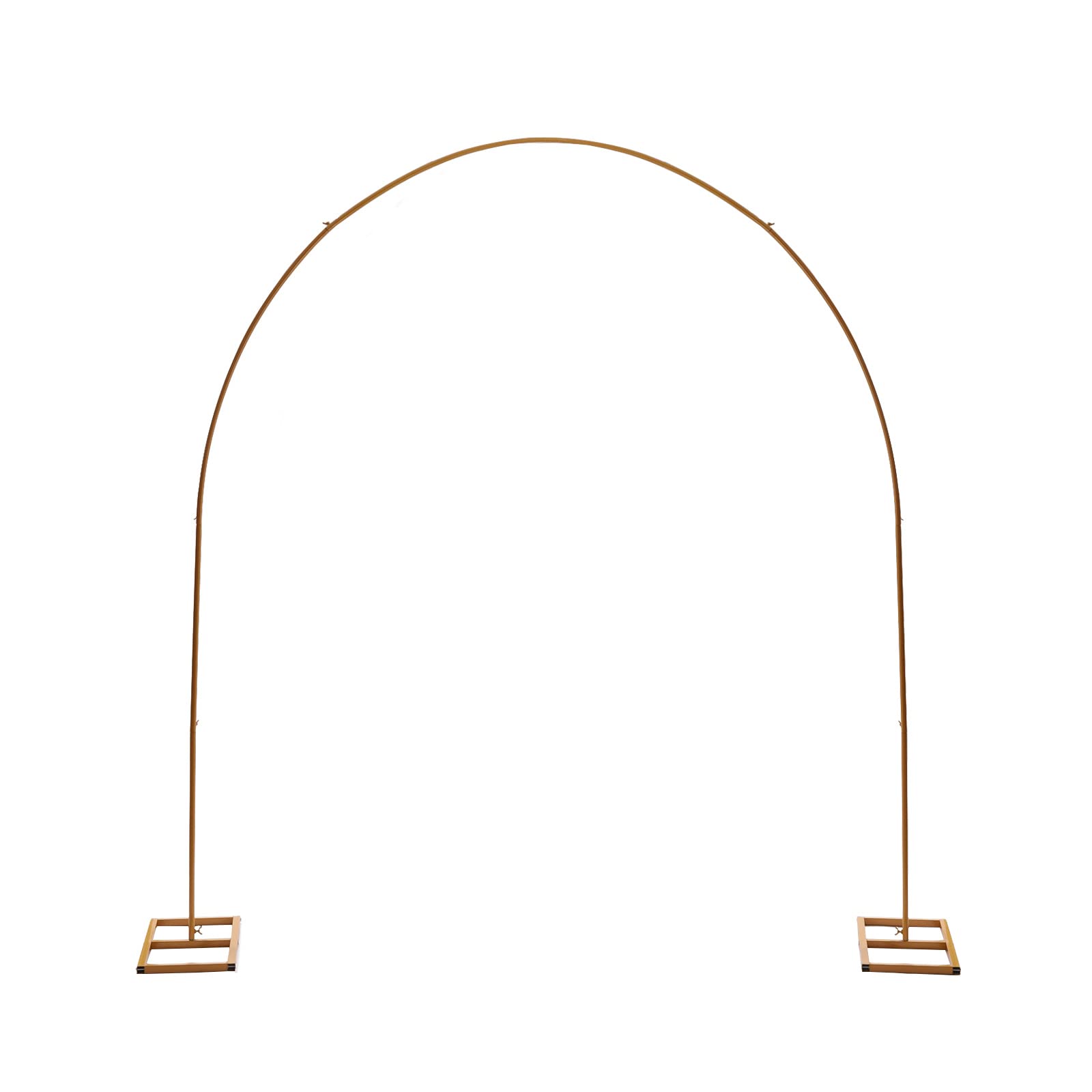 Arc de mariage en métal doré 2,3 x 2,3 m