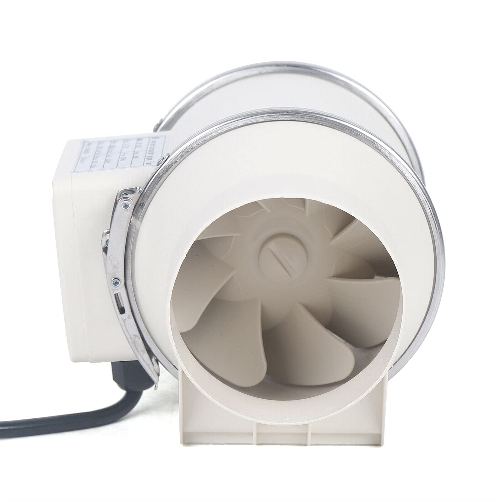 Ventilateur tubulaire Ø 100 220 V avec roulement à billes Faible bruit