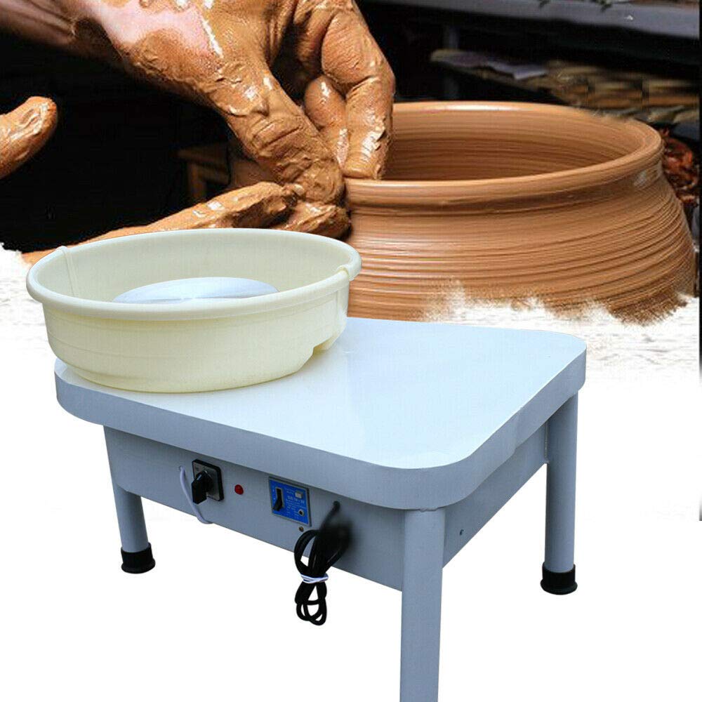 Disque de poterie électrique professionnel avec pédale de poterie avec outil de réglage en céramique
