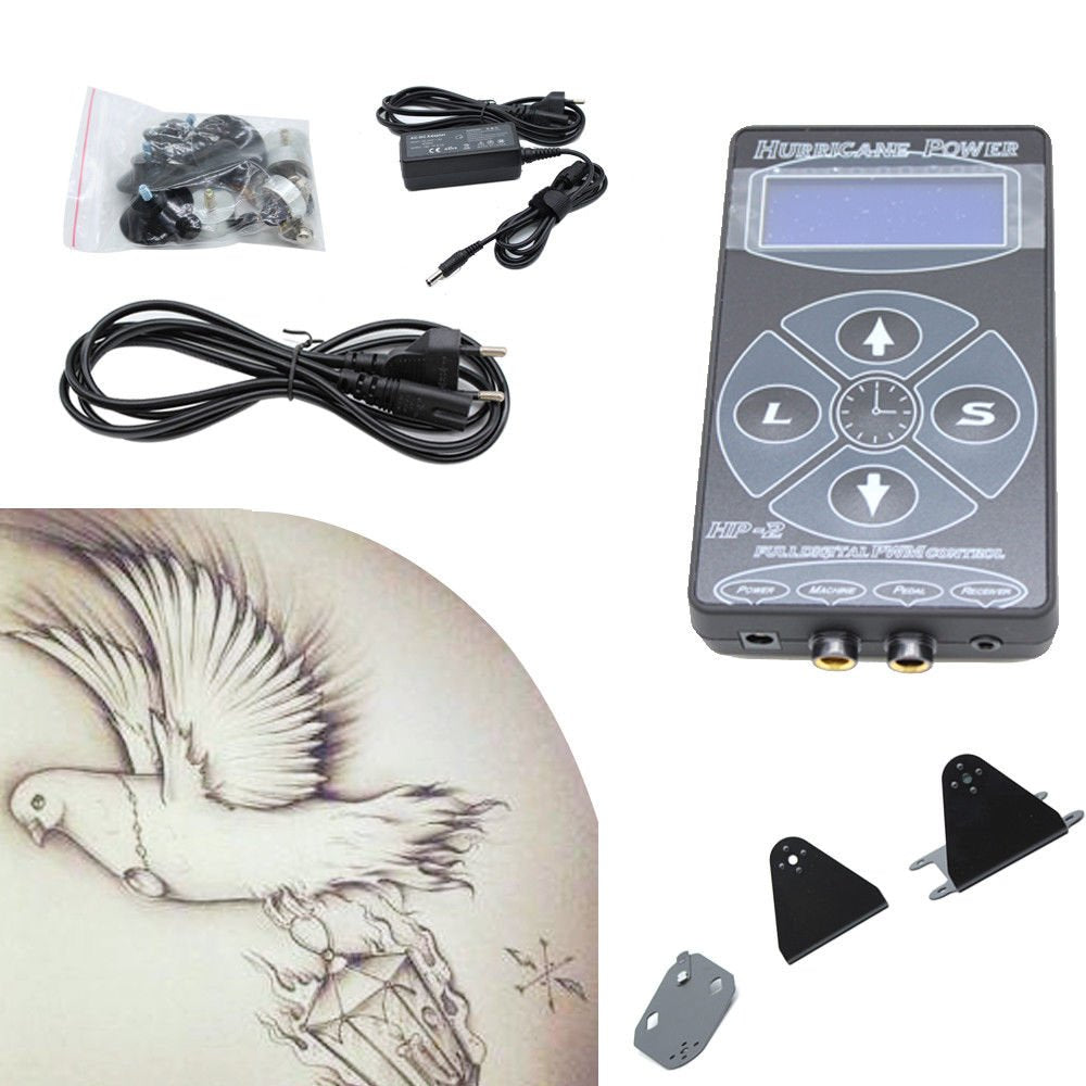 Bloc d'alimentation numérique LCD pour machine à tatouer