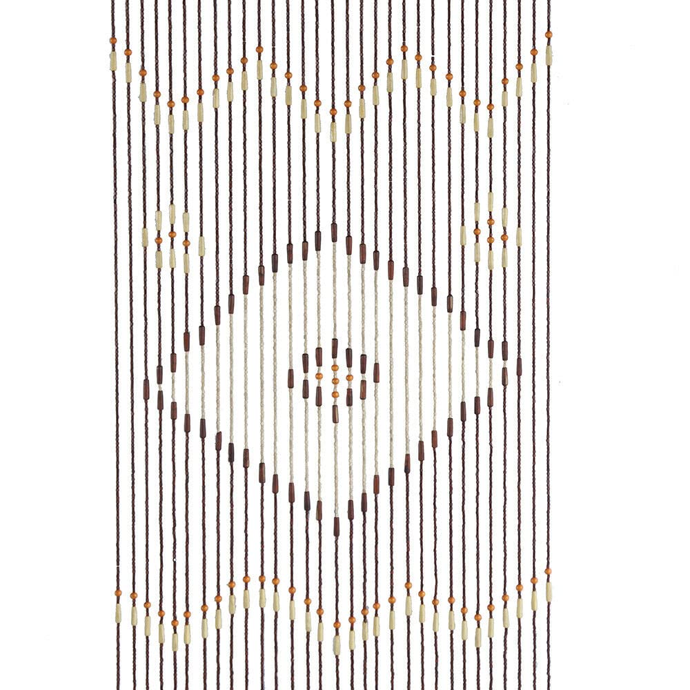 Rideau de porte 90 x 208 cm 31 lignes rétro perles en bois pour porche