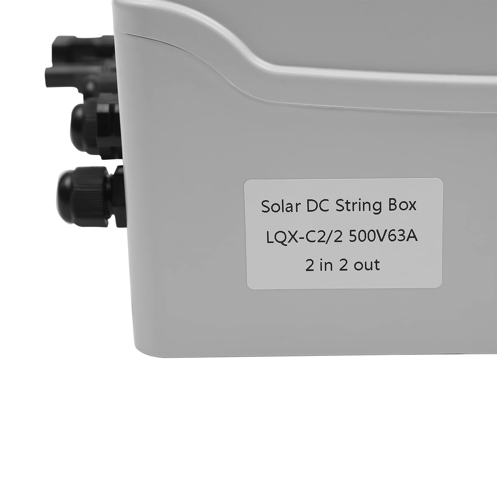 Boîte de jonction solaire DC 500 V 2 cordes 63 A IP65 IK10