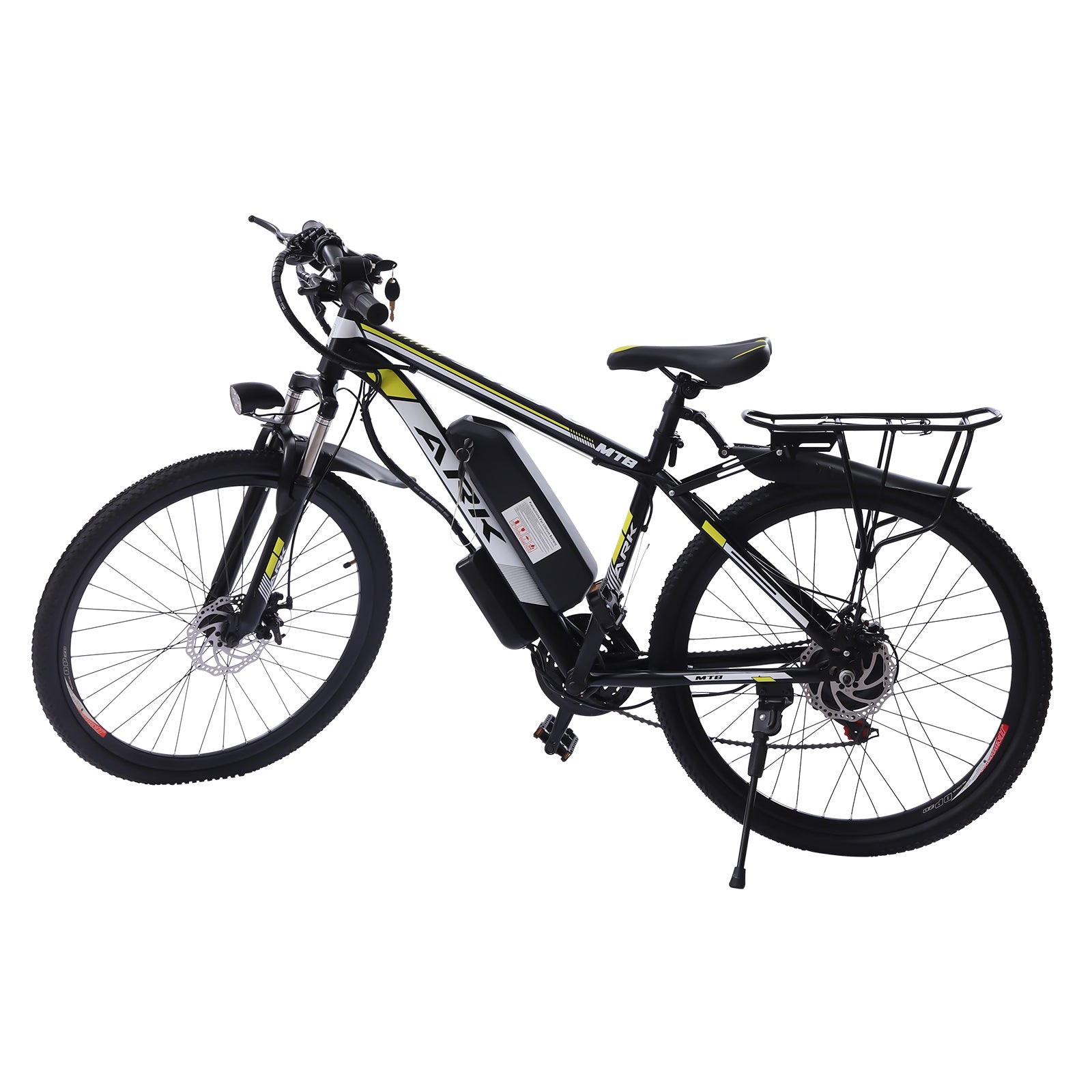 Vélo électrique pour homme et femme 26" avec batterie lithium-ion amovible en alliage d'aluminium 250 W 36 V 10 Ah/48 V