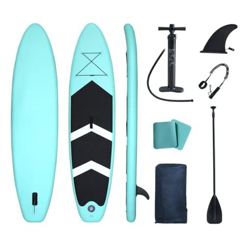 CNCEST Planche de Surf Sup gonflable Stand Up Paddle Planche de Sup Paddleboard Paddle gonflable avec pompe à main et accessoires 320 cm Vert