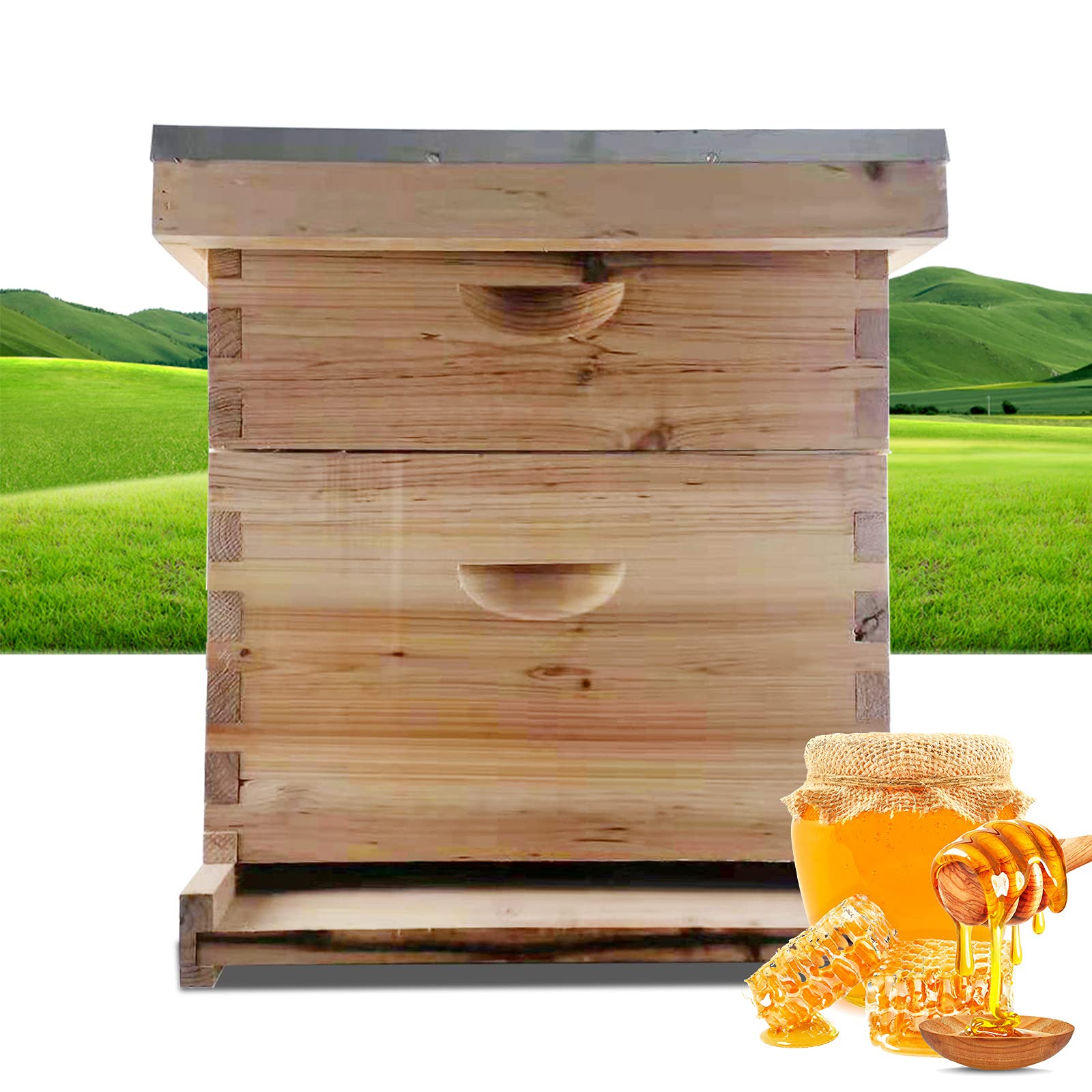 8 Frames Wooden Bee House