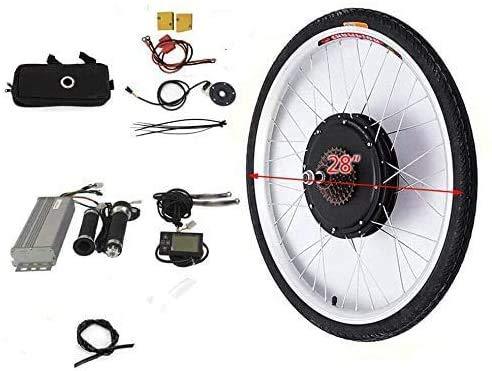 CNCEST Kit de conversion de vélo électrique 28" avec écran LCD de conversion de vélo électrique 36 V 250 W - Kit de conversion pour roue arrière