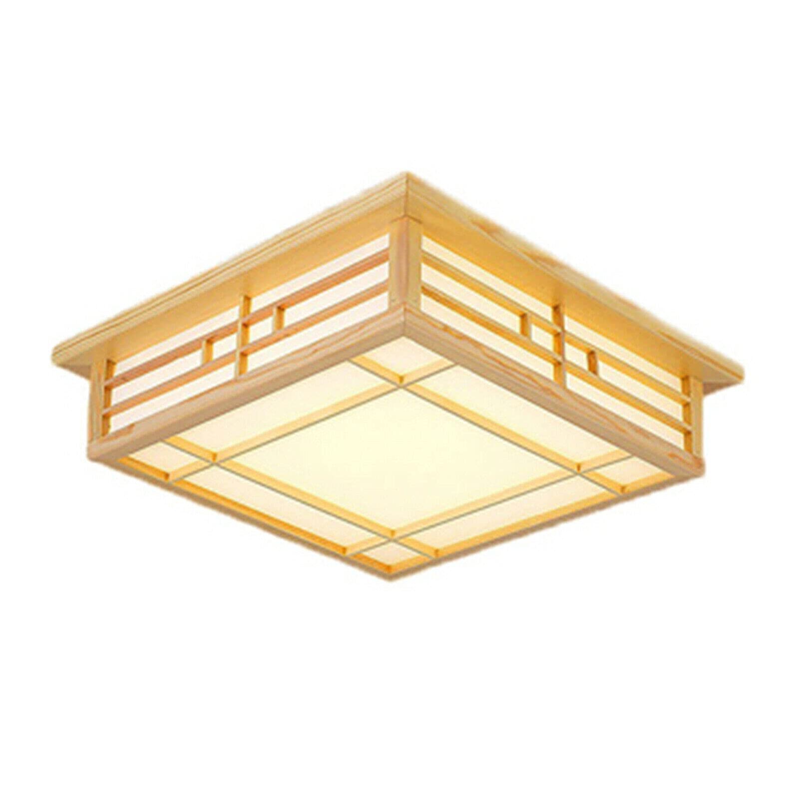 Plafonnier LED en bois