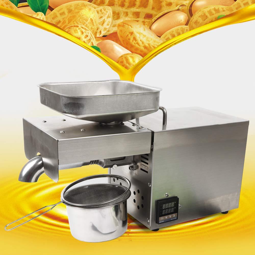 Automatic Oil Press Machine Extractor Olive Expeller Intelligent Control Crops Squeezer