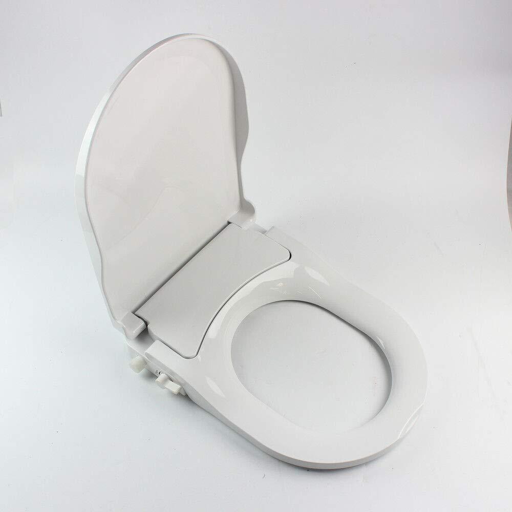 Non-Electric Bidet Toilet Seat with Attachment Self-Cleaning Nozzle Fresh Water Spray
