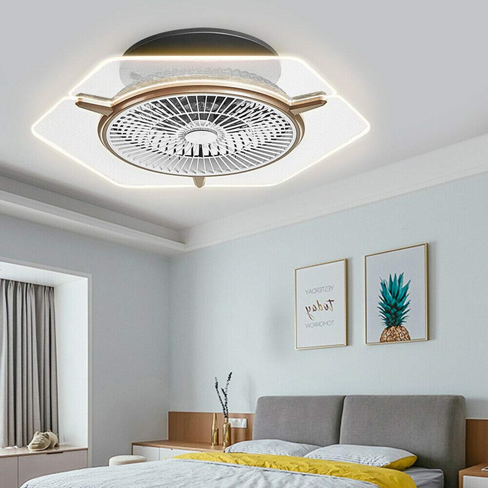 Ventilateur de plafond à LED 48 W avec éclairage