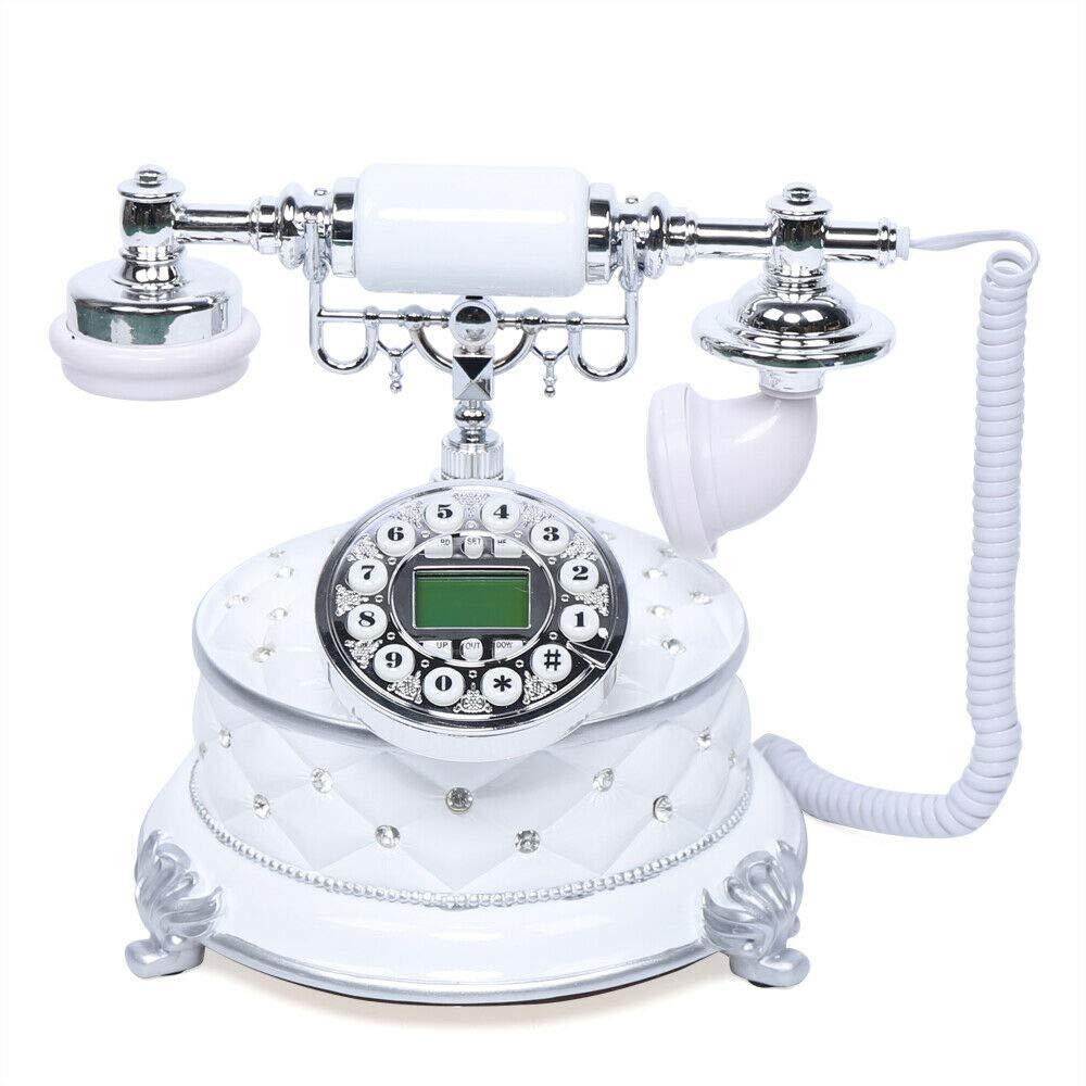 CNCEST Téléphones rétro vintage européen filaire rétro téléphone fixe téléphone d'urgence pour bureau maison décoration de table