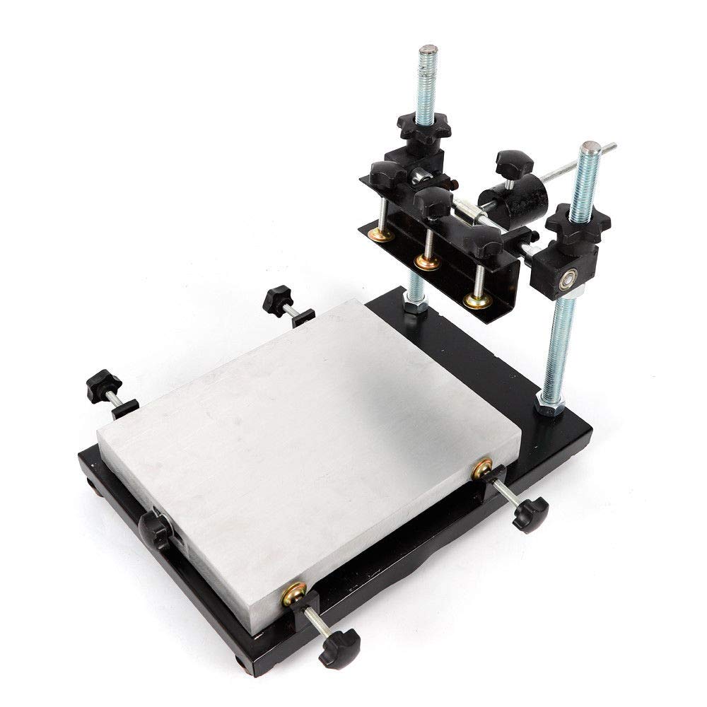 300X240MM Table d'impression manuelle de plaques d'aluminium réglable