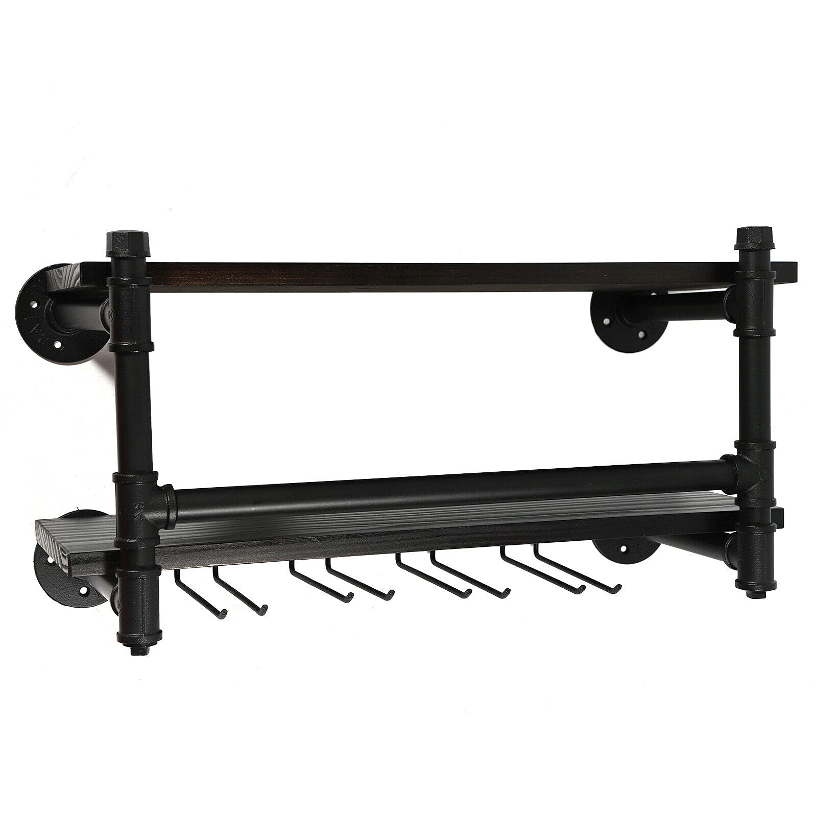 2 Tire Industrial Wall Mounted Wine Rack
