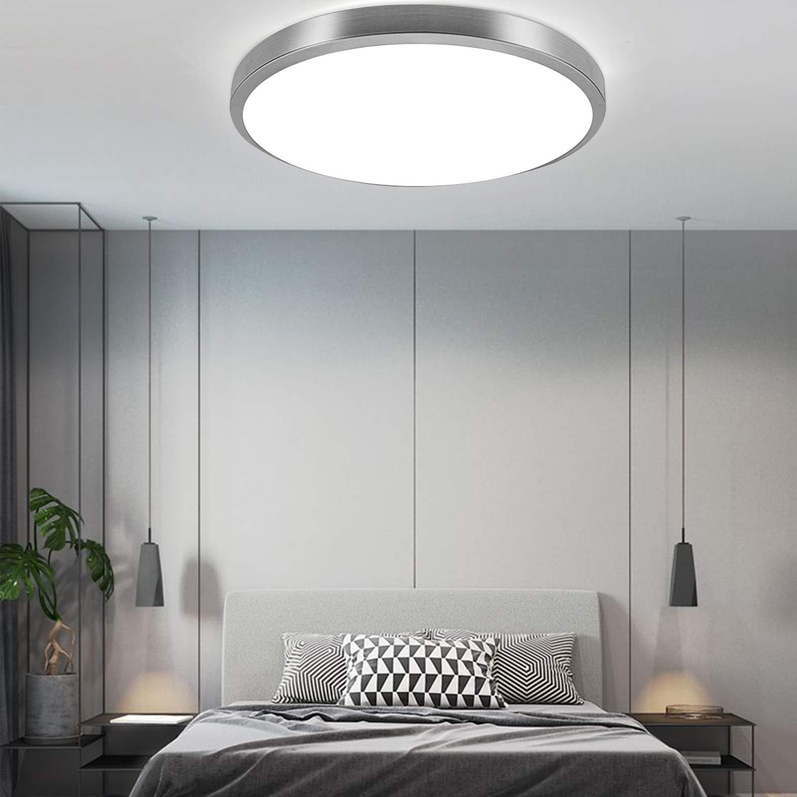 Plafonnier LED rond moderne dans la chambre