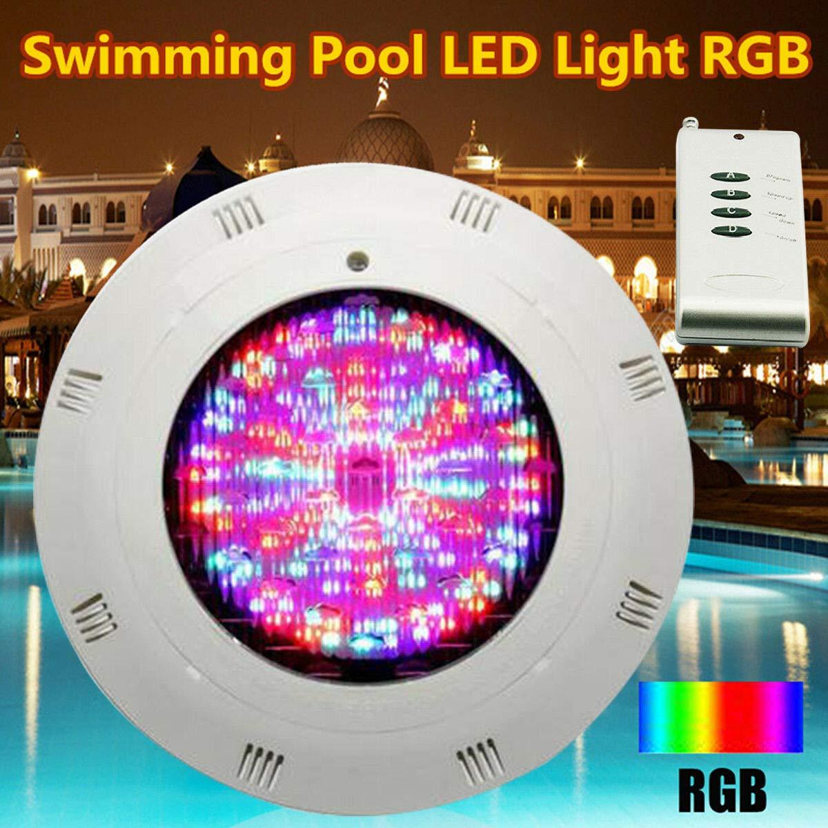 LED Pool Light, Swimming Pool Garden Underwater Light, Remote Control Color Light 