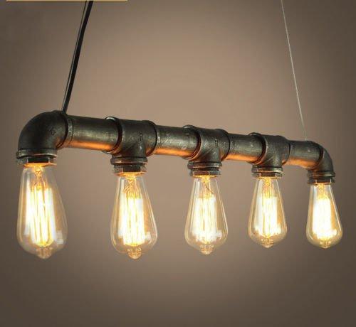 Vintage Retro Industrial Water Pipe Ceiling Light Pendant Lamp Lighting Fixture E27