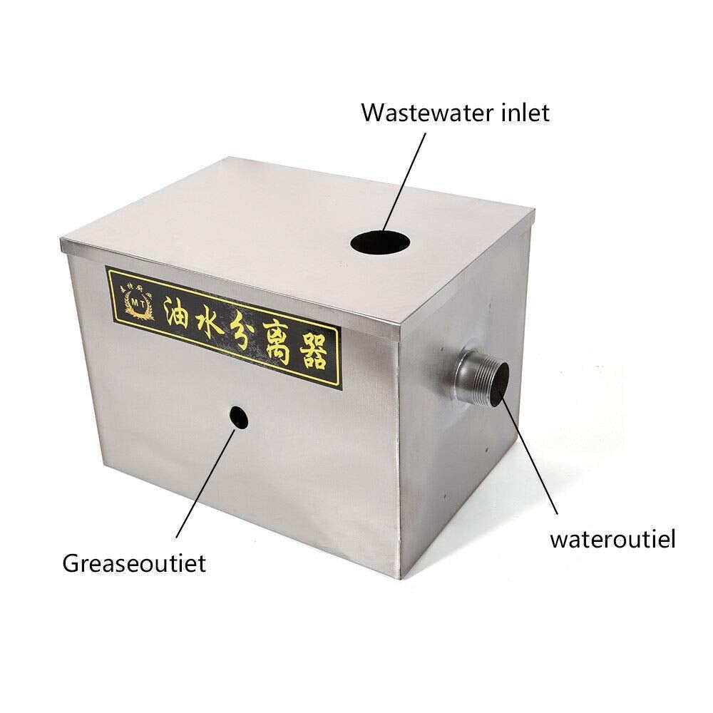 Distributeur de graisses en acier inoxydable 50 m3/h pour restaurant cuisine eaux usées