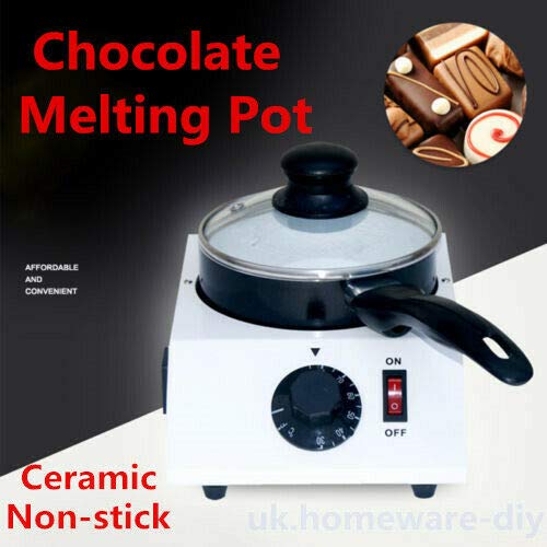Machine à fondre au chocolat électrique - Machine à fondre en aluminium et céramique antiadhésive pour faire fondre du chocolat solide en sauce