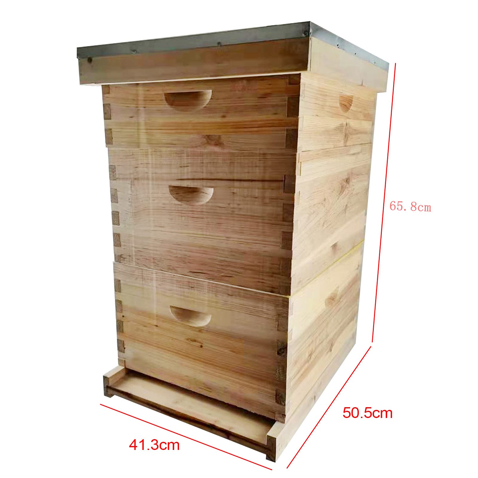 10 Frames Wooden Bee House Complete Honey Bee Box 