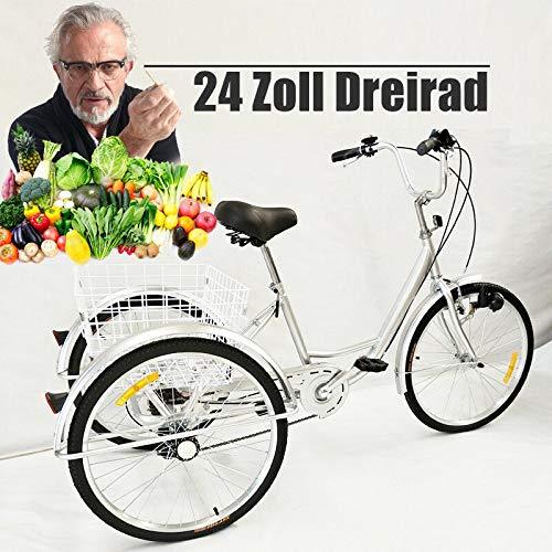 Vélo 24" 3 roues avec panier