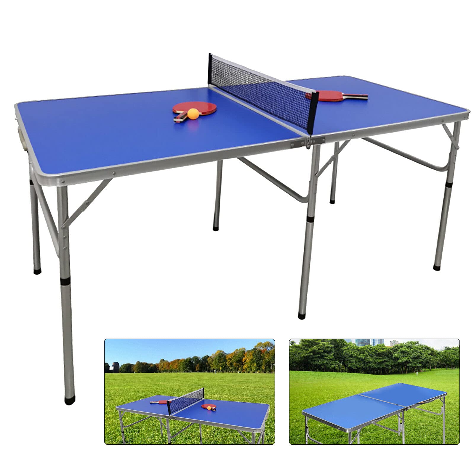 Table de ping-pong pliable - Mini table de ping-pong - Plateau en T