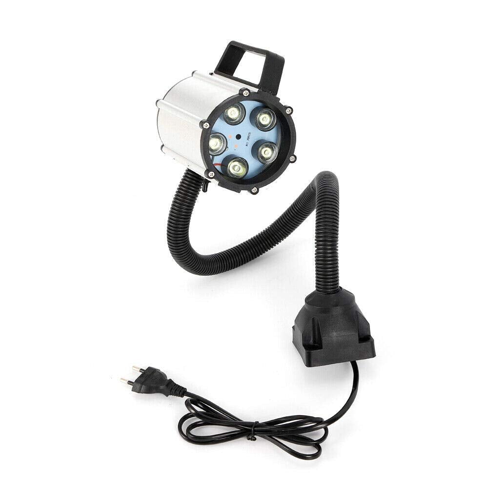 Lampe Col de Cygne Flexible, 5W LED Lampe de Tour Lampe de Travail Lampe de Machine Lampe de Bras Étanche, avec Base Fixe