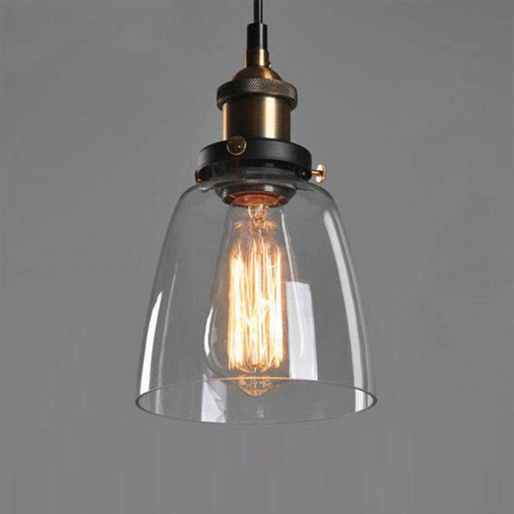 Abat-jour en verre pour lampes E27, abat-jour en verre suspension lampe vintage rétro suspension lampe suspension luminaire