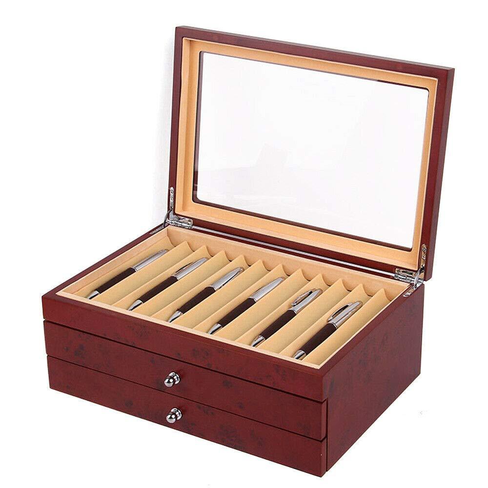 Boîte à crayons en bois pour 34 stylos