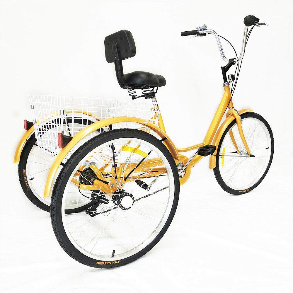 24" 6 vitesses Tricycle adulte 3 roues 