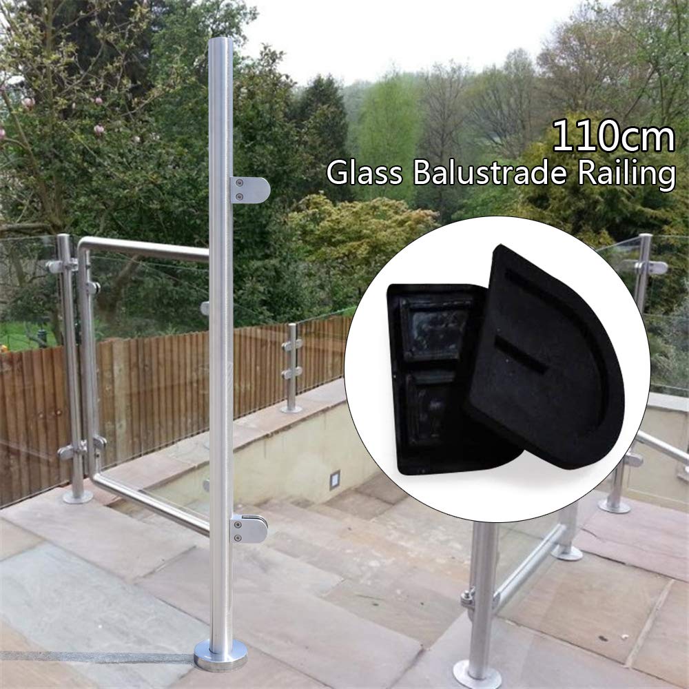 110CM High Glass Balustrade Railing Post