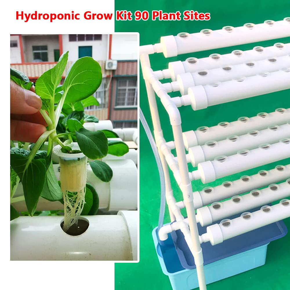 Kit de Culture Hydroponique pour Légumes Pipe Hydroponique en PVC 