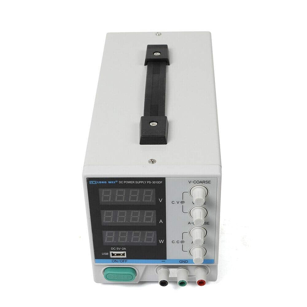 Bloc d'alimentation de laboratoire - 0-30 V - 0-10 A - Affichage numérique LED réglable - Stabilisateur - Affichage numérique