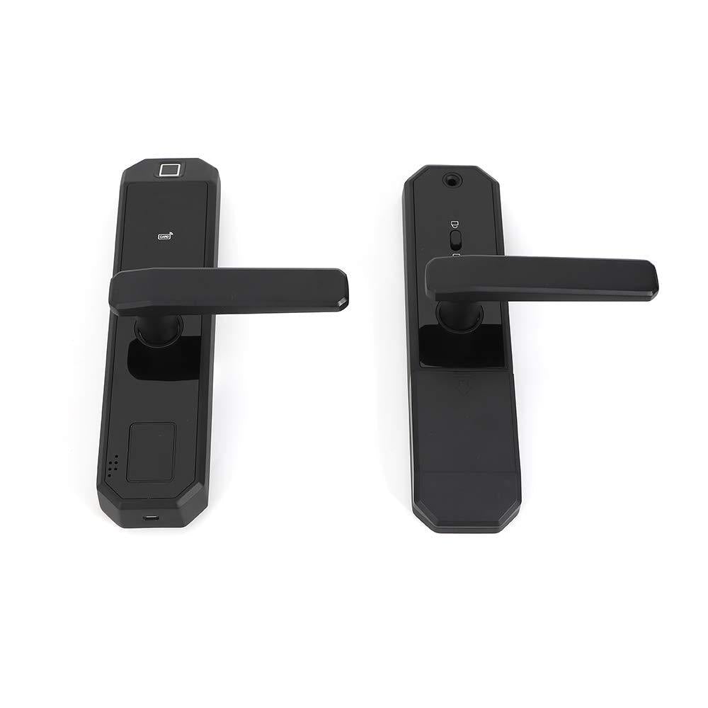 Verrou électronique pour porte avec empreintes digitales Noir Smart Lock 4,5 V-6,5 V