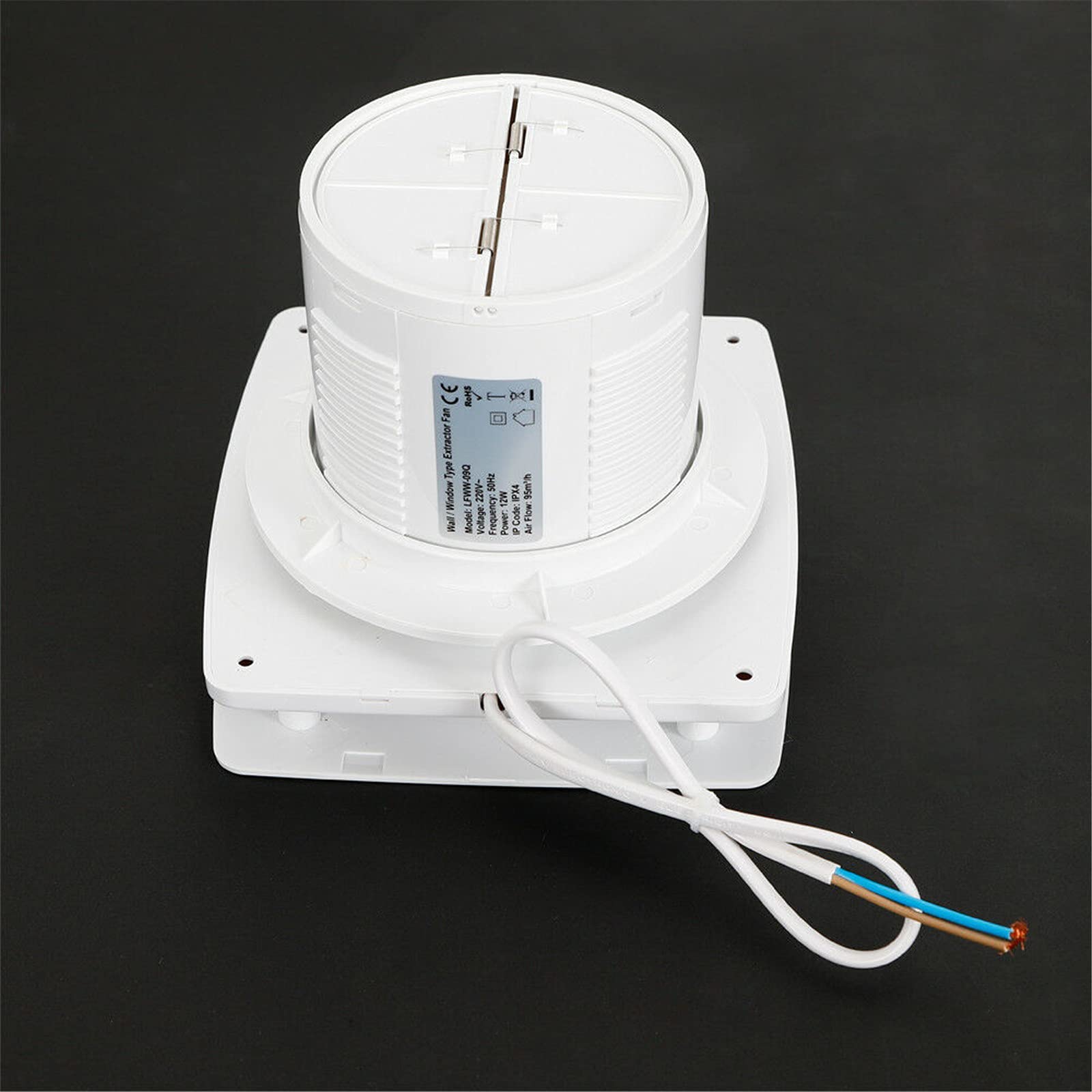 Ventilateur extracteur d'air de salle de bain - Moteur super puissant avec roulement à billes - 100 mm