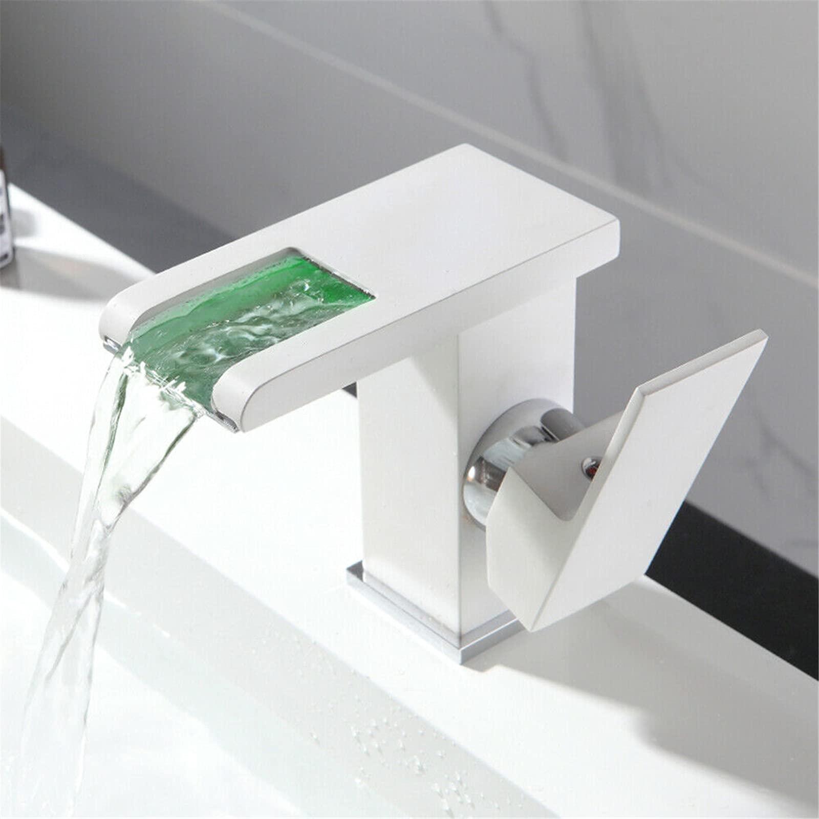 Robinet de salle de bain LED cascade