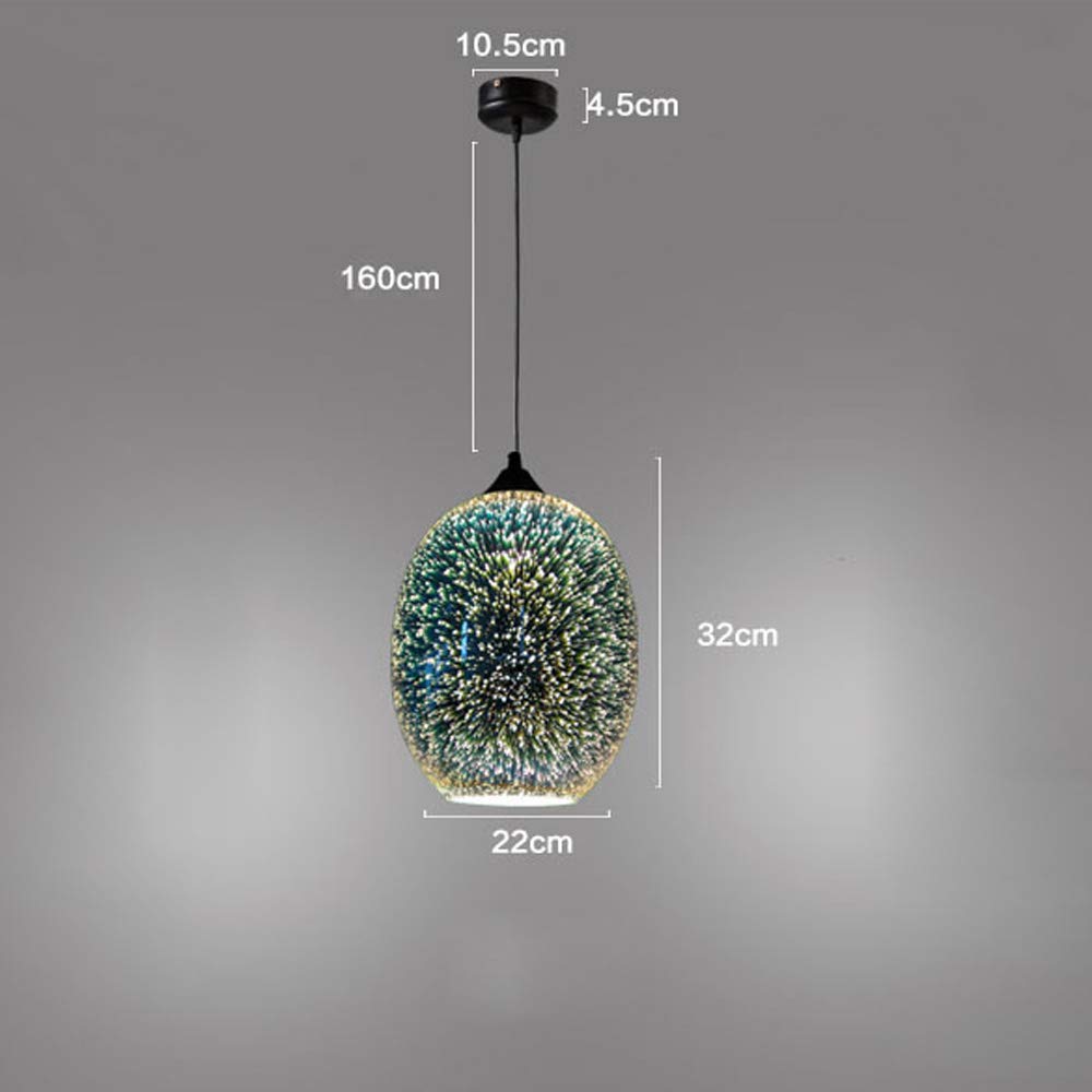22 * 32 cm Moderne 3D verre lampe
