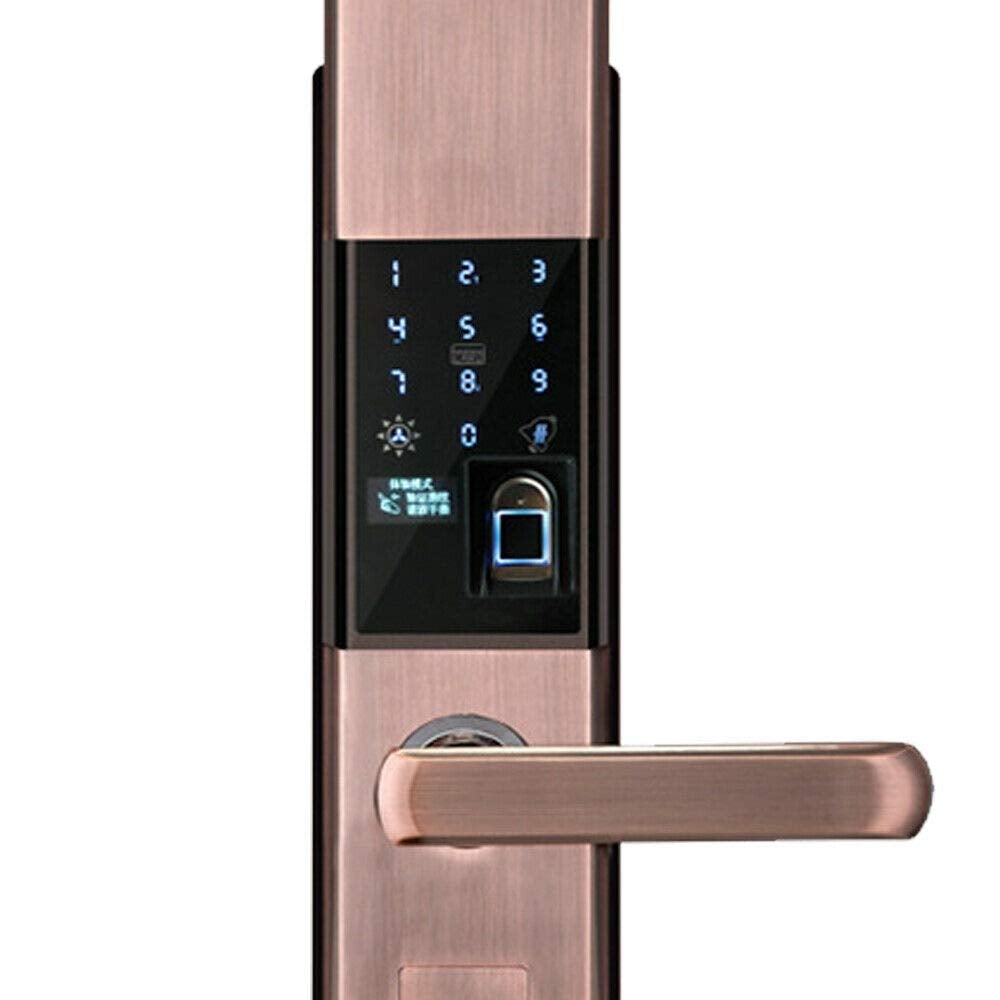 Verrou de porte intelligent à empreinte digitale, serrure électronique intelligente antivol avec serrure de porte étanche, avec empreinte digitale