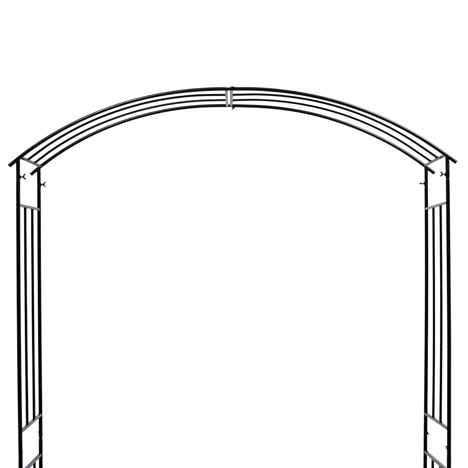 Arche de jardin rectangulaire en métal résistant aux intempéries