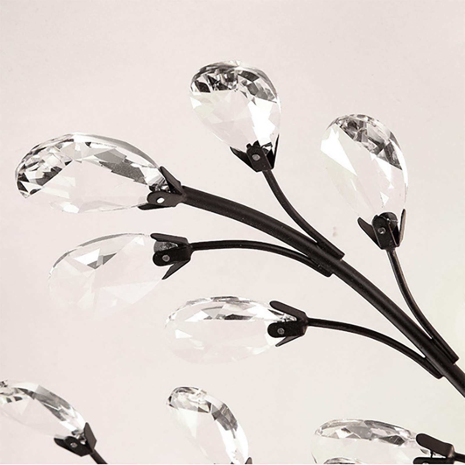 Crystal Flower Ceiling Lamp Metal Branches 